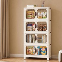 Magnetic Door Storage Bins with Lids 220QT