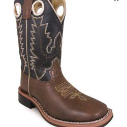 Smoky Mountain Boys Blaze Western Square Toe Boots Size 11 Boys