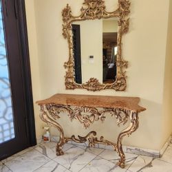 Console Table With Mirror 