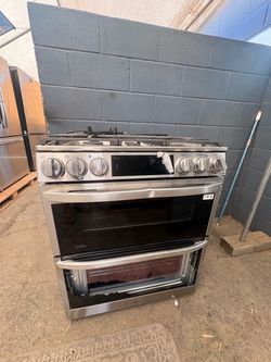 LG double oven gas stove