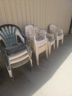 Outside hard plastic chairs