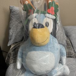 Giant Bluey Reindeer Antlers Christmas Plush 2ft