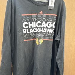 Long Sleeve Blackhawks Tshirt 