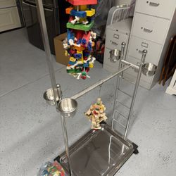 Bird Stand And Toys