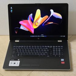 HP Laptop w/17.3 Inch FHD 1080P Display, Intel Core i7,512 GB SSD,16GB,HDMI,2x GPU 4GB, Win11- Excellent Condition-Fast 