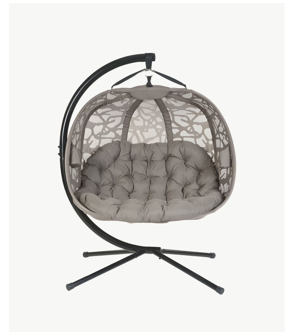 Garden Hanging Pumpkin Loveseat Chair ; Patio Chair  w/Stand