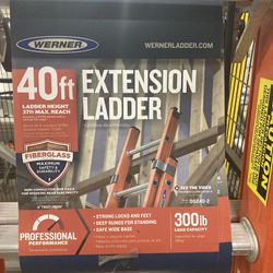 40 Foot Fiberglass Extension Ladder