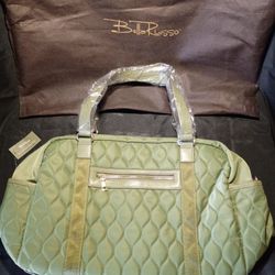 Bella Russo Duffle Bag ,Olive Green , Quilted,18inch