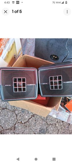 Craig power play 9425 vintage car speakers