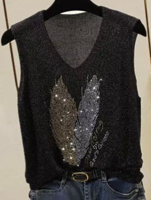 V-Neck Camisole Women's - Black