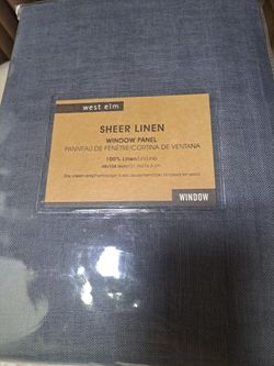 West Elm Sheer Linen Window Panel Curtain
