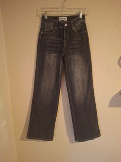 Skater grunge Y2K Disclosure Dark Wash Wide-Leg Jeans sz 0/24