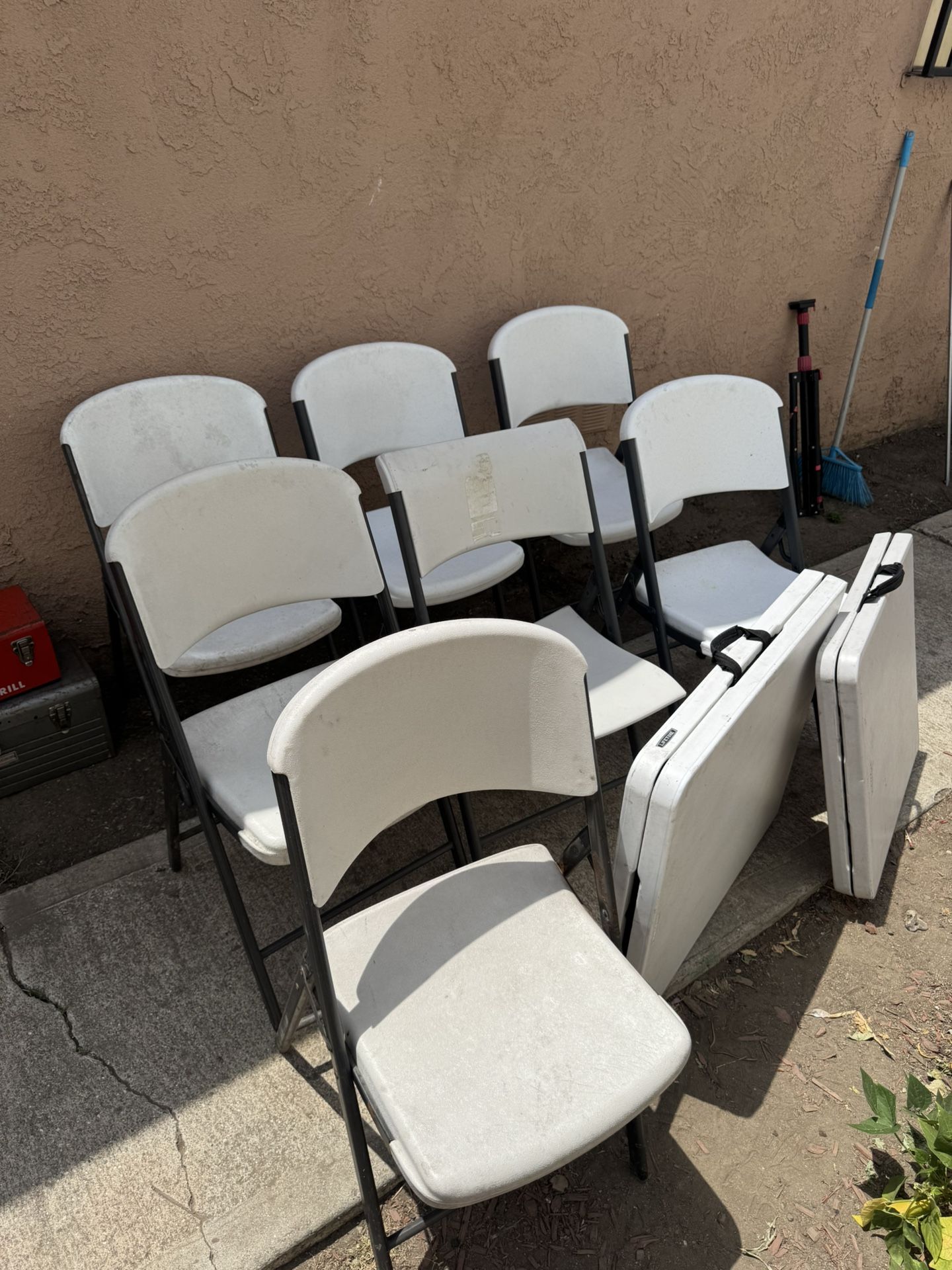 lifetime chairs and tables $$200 OBO