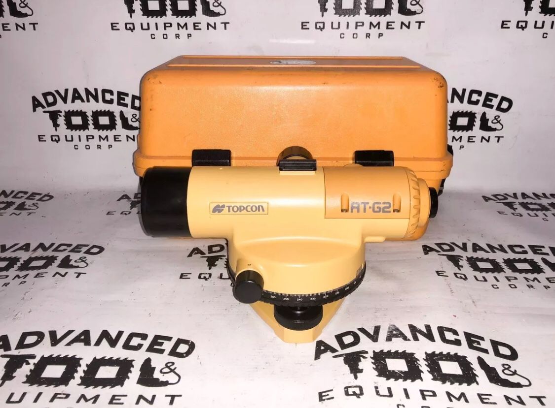 Topcon AT G2 Autolevel Automatic Auto Level Transit and Carrying Case