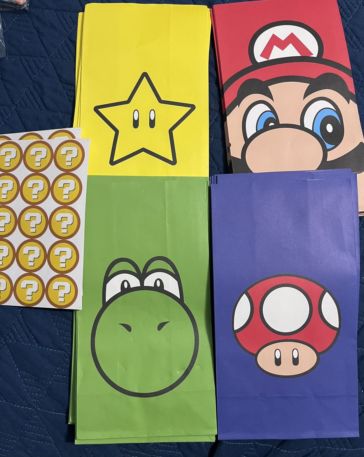 Super Mario Party Treat Bags