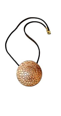 Gold necklace 18" inch leather 