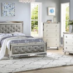 Queen Size Frame And Mattress