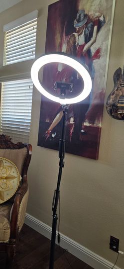 LED Ring Light with Stand & Phone Holder