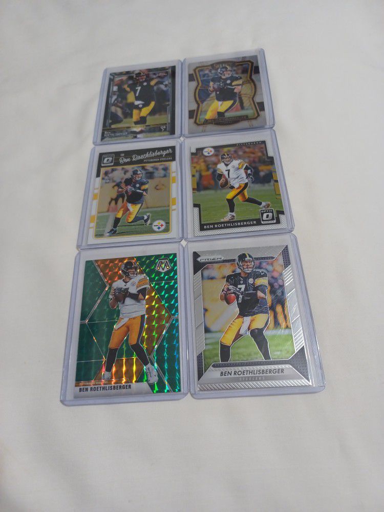 🏈🏆♣️🏈🏆♣️🏈🏆♣️🏈🏆♣️🏈🏆♣️ Ben Rothlisberger 6 Premium  Steelers Football Cards 🏈🏆♣️ $12.49🏈🏆♣️🏈🏆♣️🏈🏆♣️🏈🏆♣️🏈🏆♣️🏈🏆♣️🏈🏆♣️👍🏆♣️🏈🏆♣