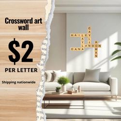 Crossword Art Wall 