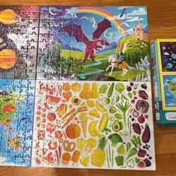 4 pack Puzzles: 100 - 200 pieces