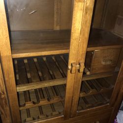 Vintage World Market Wine Cabinet 58”x36”x17”