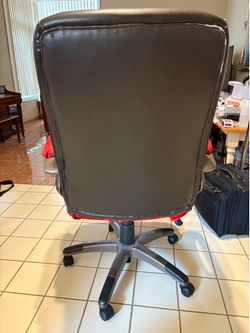 Free Brown Leather Office Chair, wear and tear but comfortable