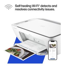 HP DeskJet 2827e Wireless All-in-One Color Inkjet Printer, Scanner, Copier, AI-Enabled (6W7F5A)