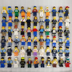 Lego City Minifigures Firefighters Police Construction Worker Kid Pilot Farmer