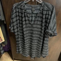 Worthington Black And White Tunic
