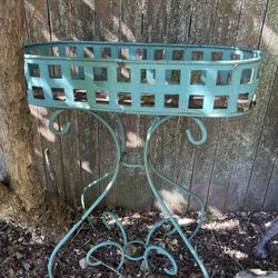Wrought Iron Planter - $35