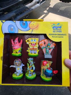 SpongeBob SquarePants Aquarium Ornaments Set