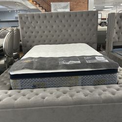 King Size Tufted Bed Frames With Storage 