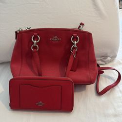 Red COACH Purse