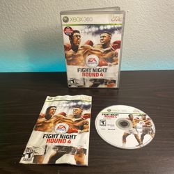 Fight Night Round 4 Microsoft Xbox (contact info removed) Complete with Manual CIB Tested