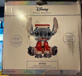 Disney Stitch Lighted Tinsel Yard Sculpture 2.3 ft