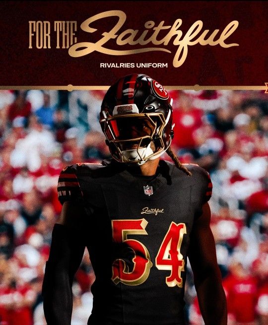 New with 3 Fred Warner San Francisco 49ers NFL Nike Elite Stitched Jersey Men's small thru 3XL 