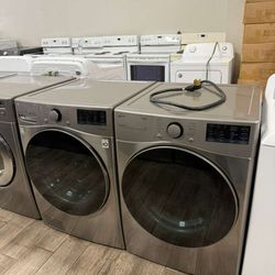 LG ThinQ Washer and Dryer Set Electtic With warranty