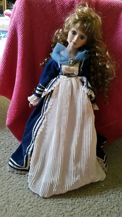 Lovely Victorian tall doll.