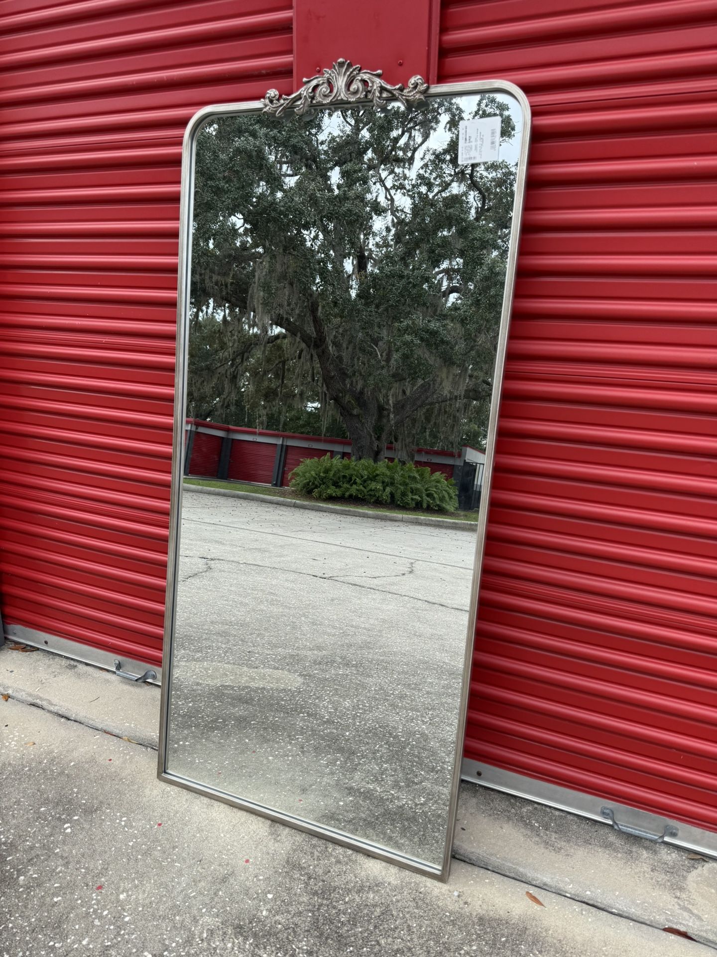 Mid-Century Ravena 30" x 65" Floor Mirror – Gold or Silver – Open Box Like New $99