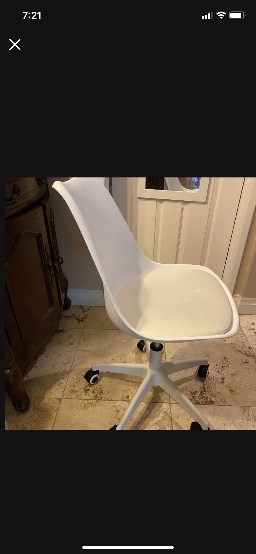 Desk Chair with Wheels, Ergonomic Comfy Computer Chair