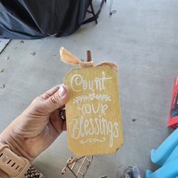 Count Your Blessings Sign