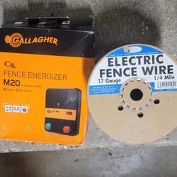 Gallagher M20 Fence Energizer and Wire