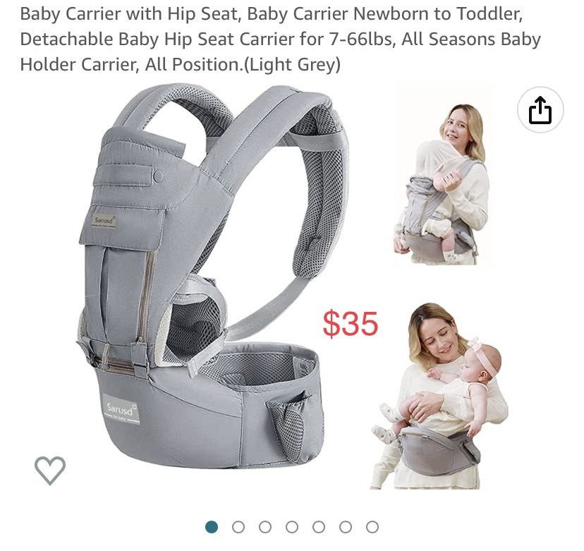 Baby Carrier With Hip Seat