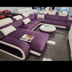 Modern Purple Sectional