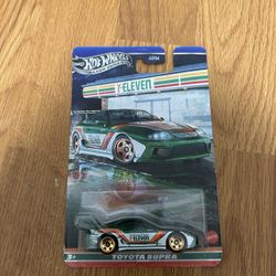 Hot Wheels Toyota Supra – 7-Eleven Edition (Silver Series) – $13