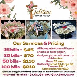 Money bouquets