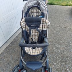 Graco Double Stroller Two Seat Kid Baby 