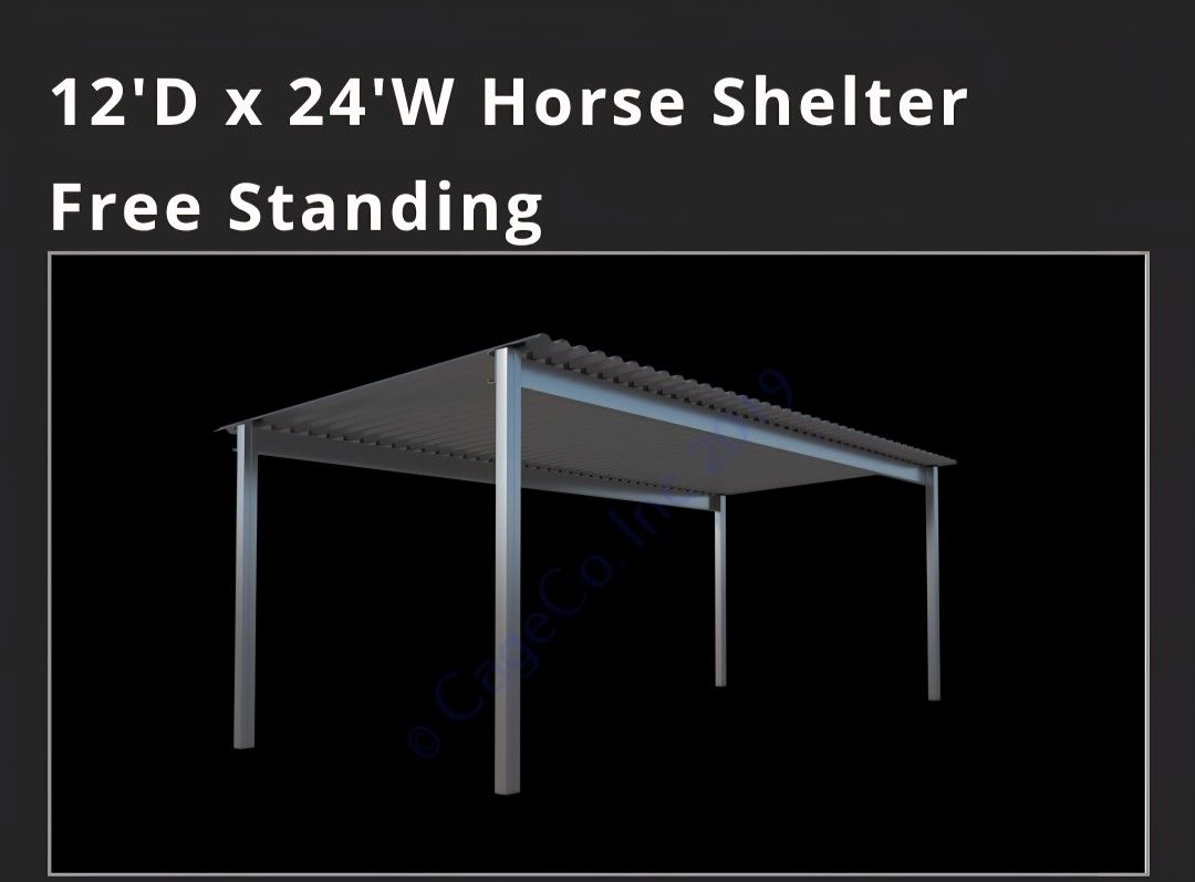 12x24 Horse Shelter Kit