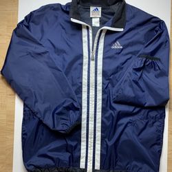 Vintage Adidas Light Windbreaker Jacket Large Comfortable Three Stripes Mens Adult Outdoors